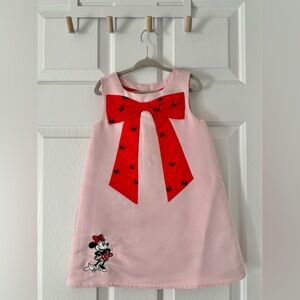 Disney Pink Dress with Red Bow